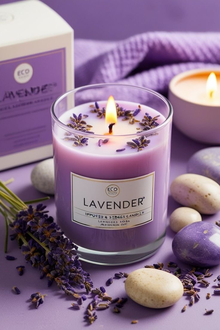 Home Lavender scented candle